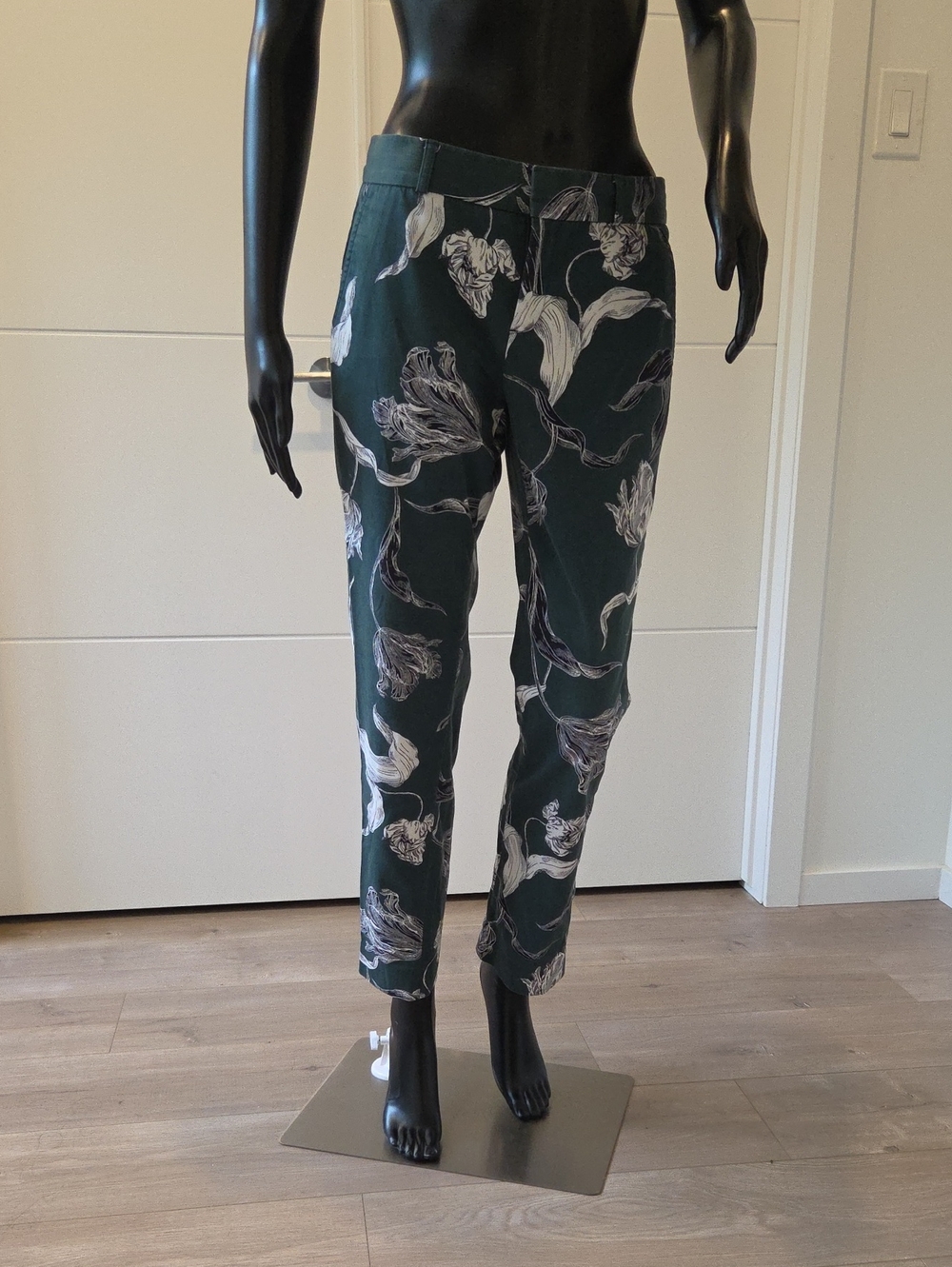 Green Floral Pants